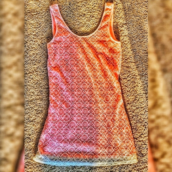 Coveted Clothing Pink and White Crochet Dress - Picture 6 of 6